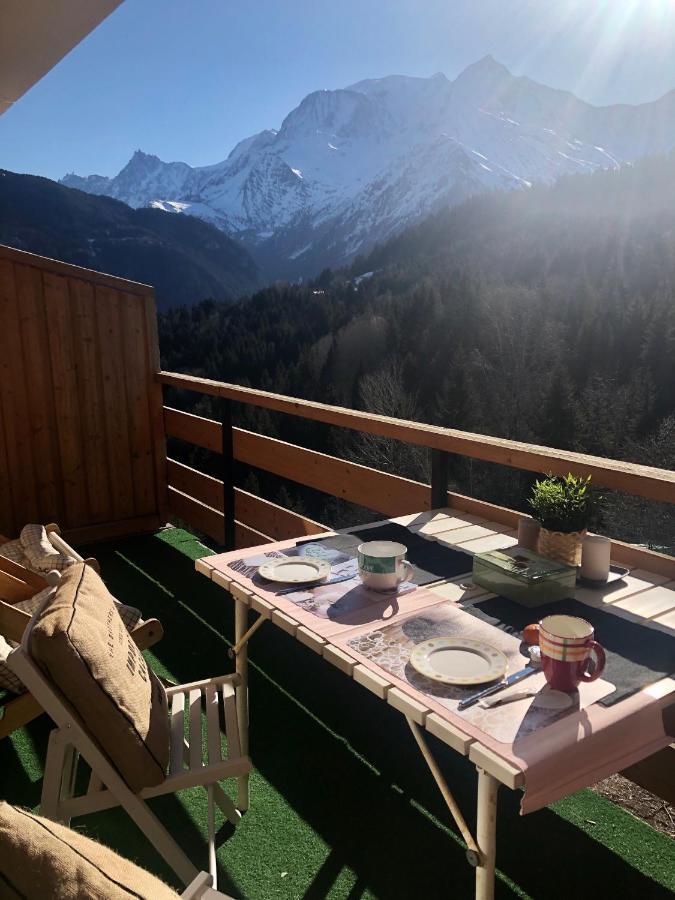 Studio Turquoise Quartier Grattague Vue Montblanc Saint-Gervais-les-Bains Εξωτερικό φωτογραφία