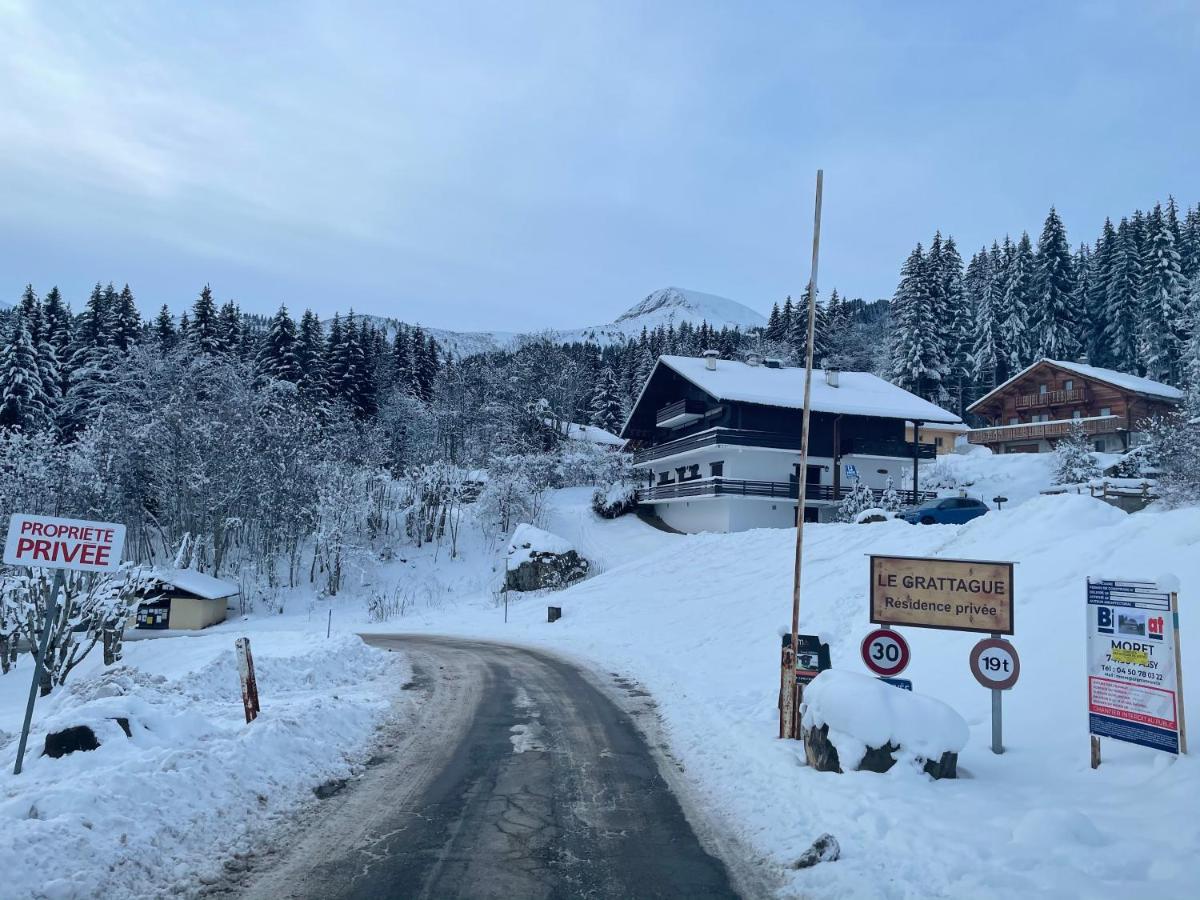 Studio Turquoise Quartier Grattague Vue Montblanc Saint-Gervais-les-Bains Εξωτερικό φωτογραφία